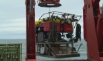 launching the ROV ISIS